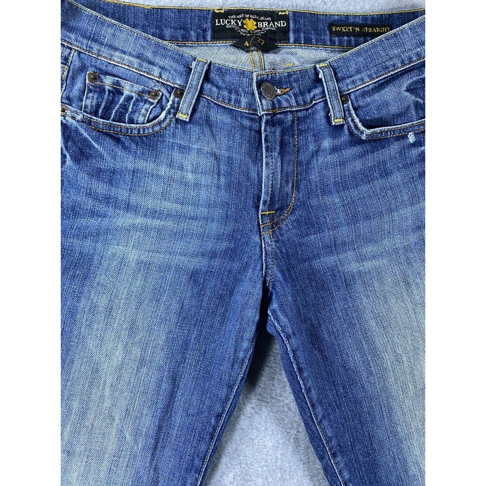 Lucky Brand Jeans Women's 28 Blue Y2K Sweet N Straight Denim Cotton Stretch - Picture 4 of 16